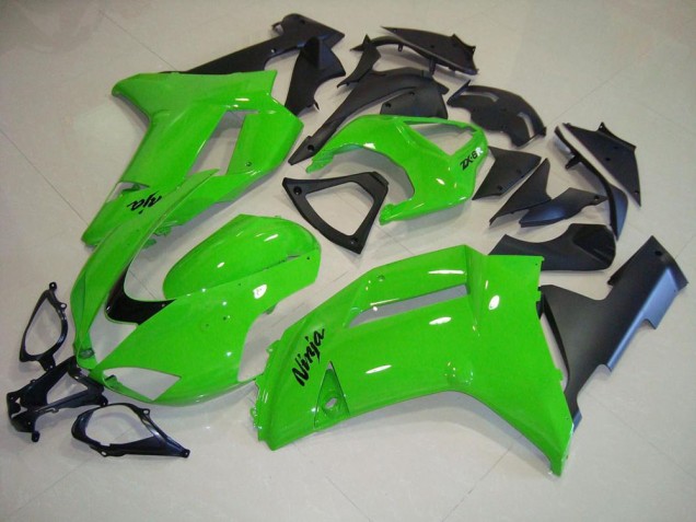 Cheapest 2007-2008 Green Matte Black Kawasaki ZX6R Motorcycle Fairing Canada Cheapest 2007-2008 Green Matte Black Kawasaki ZX6R Motorcycle Fairing Canada