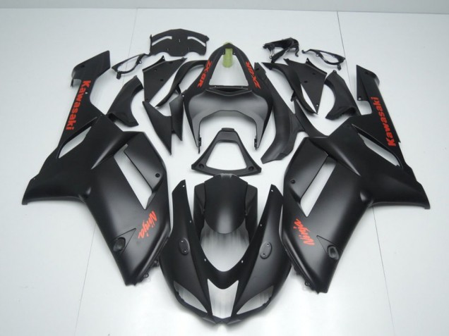 Cheapest 2007-2008 Matte Black with Red Sticker Kawasaki ZX6R Motorbike Fairing Canada Cheapest 2007-2008 Matte Black with Red Sticker Kawasaki ZX6R Motorbike Fairing Canada