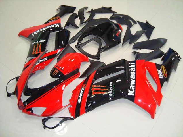 Cheapest 2007-2008 Monster In Red Kawasaki ZX6R Motorcycle Fairing Kit Canada Cheapest 2007-2008 Monster In Red Kawasaki ZX6R Motorcycle Fairing Kit Canada