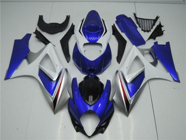 Cheapest 2007-2008 Blue White Suzuki GSXR 1000 K7 Motorcycle Fairings Canada