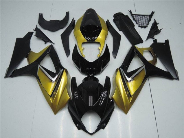 Cheapest 2007-2008 Gold Black Suzuki GSXR 1000 K7 Motorbike Fairing Canada