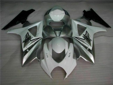 Cheapest 2007-2008 Silver White Suzuki GSXR 1000 K7 Motorbike Fairing Canada