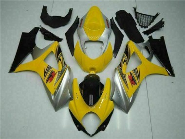 Cheapest 2007-2008 Yellow Suzuki GSXR 1000 K7 Bike Fairing Kit Canada