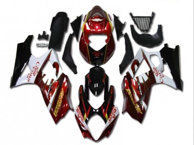 Cheapest 2007-2008 Red White Black Suzuki GSXR 1000 K7 Motorcycle Fairing Kit Canada