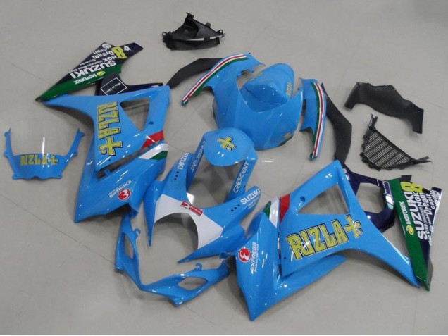 Cheapest 2007-2008 Light Blue Rizla Suzuki GSXR 1000 K7 Motorcycle Fairings Kit Canada Cheapest 2007-2008 Light Blue Rizla Suzuki GSXR 1000 K7 Motorcycle Fairings Kit Canada