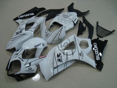 Cheapest 2007-2008 White Corona Suzuki GSXR 1000 K7 Replacement Fairings Canada