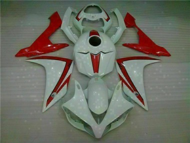 Cheapest 2007-2008 White Red Yamaha YZF R1 Motorbike Fairing Canada
