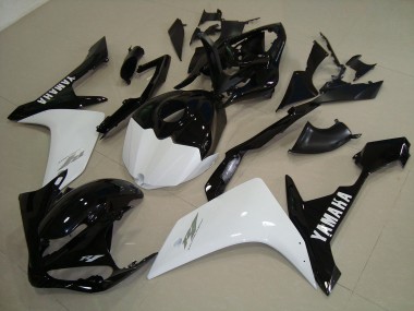 Cheapest 2007-2008 Black White Gold Yamaha YZF R1 Replacement Fairings Canada