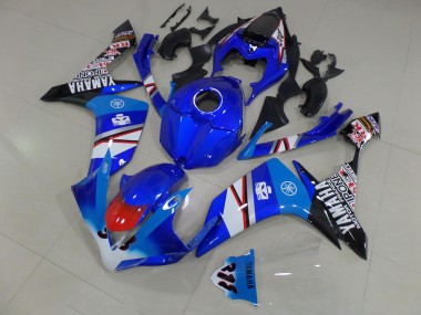 Cheapest 2007-2008 Blue White Black Stickers Yamaha YZF R1 Motorcycle Fairing Canada
