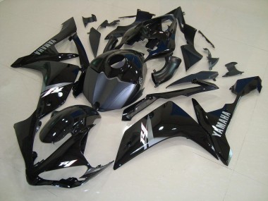 Cheapest 2007-2008 Glossy Black White Yamaha YZF R1 Bike Fairings Canada