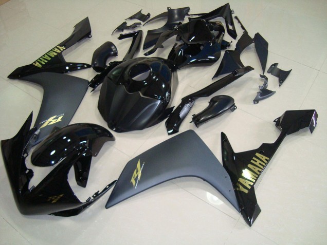 Cheapest 2007-2008 Matte Black Gold Yamaha YZF R1 Bike Fairings Canada Cheapest 2007-2008 Matte Black Gold Yamaha YZF R1 Bike Fairings Canada