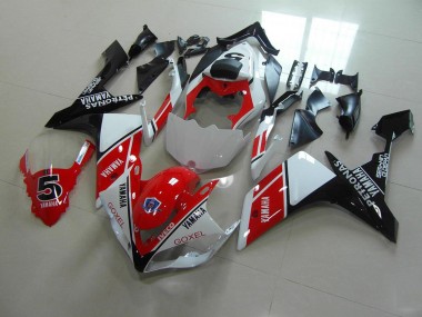 Cheapest 2007-2008 Red White Stickers Yamaha YZF R1 Motorbike Fairing Kits Canada