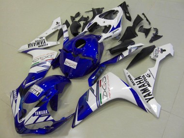 Cheapest 2007-2008 White Blue Tri Colour Yamaha YZF R1 Motorcycle Replacement Fairings Canada