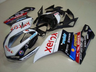 Cheapest 2007-2014 Black Xerox Ducati 848 1098 1198 Motorcycle Replacement Fairings Canada