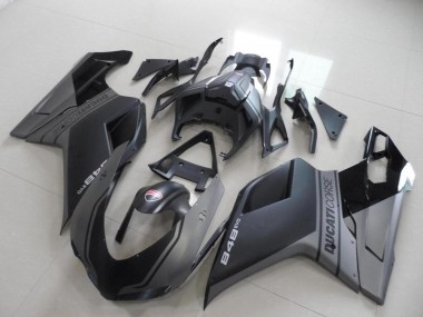 Cheapest 2007-2014 Black Ducati 848 1098 1198 Motorcylce Fairings Canada