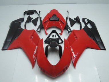 Cheapest 2007-2014 OEM Style Red with Matte Black Side Ducati 848 1098 1198 Motor Bike Fairings Canada