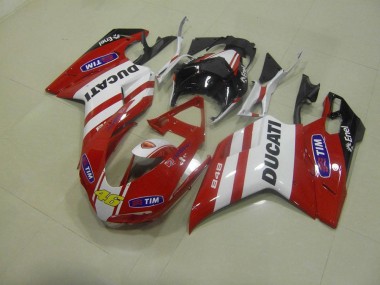 Cheapest 2007-2014 Red 46 Ducati 848 1098 1198 Motorcycle Fairings Canada
