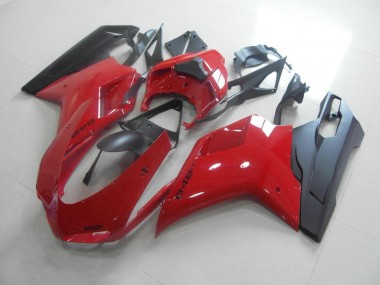 Cheapest 2007-2014 Red Black Ducati 848 1098 1198 Motorcycle Fairing Kits Canada