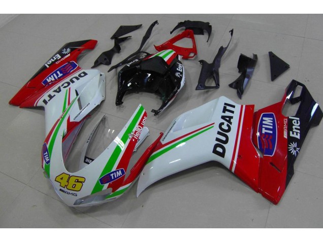 Cheapest 2007-2014 Red White Yellow 46 Ducati 848 1098 1198 Bike Fairings Canada