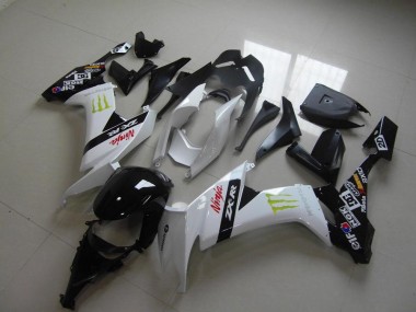 Cheapest 2008-2010 White Monster Kawasaki ZX10R Bike Fairings Canada