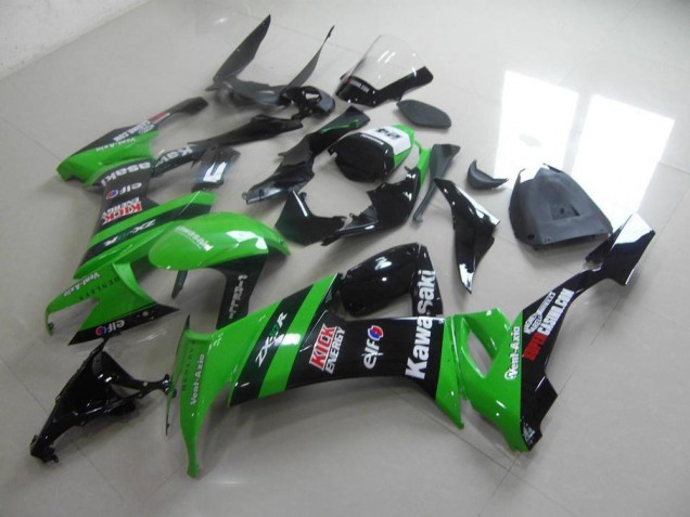 Cheapest 2008-2010 Green Black Kick Kawasaki ZX10R Replacement Motorcycle Fairings Canada