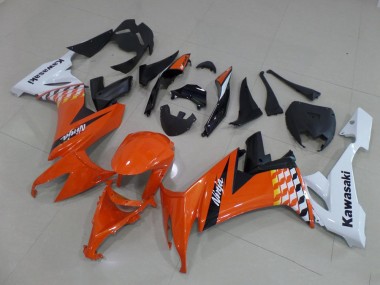 Cheapest 2008-2010 Orange and White Kawasaki ZX10R Motorcycle Bodywork Canada