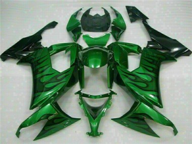 Cheapest 2008-2010 Green Flame Kawasaki ZX10R Bike Fairings Canada