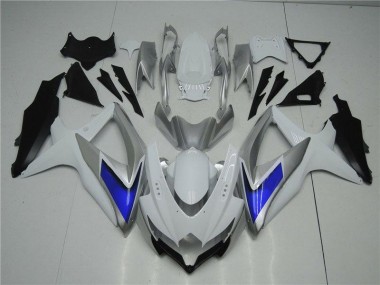 Cheapest 2008-2010 White Silver Blue Suzuki GSXR 600/750 Motorcycle Fairings Kit Canada