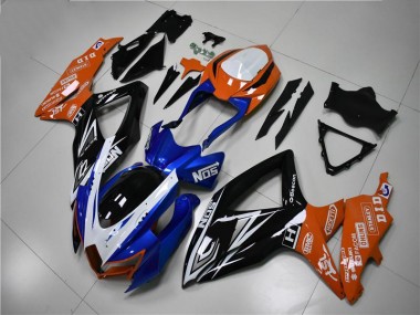 Cheapest 2008-2010 Blue Orange Suzuki GSXR 600/750 Motorcycle Fairings Kit Canada