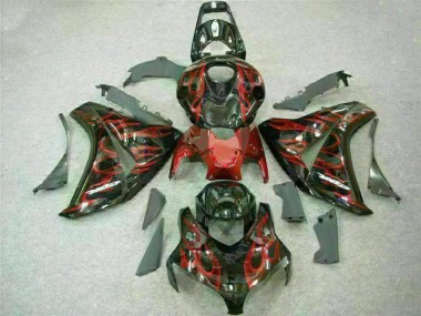 Cheapest 2008-2011 Red Flame Honda CBR1000RR Motorbike Fairing Canada