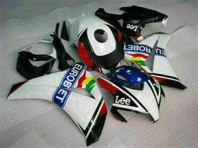 Cheapest 2008-2011 White Blue Red Eurobet Lee Honda CBR1000RR Motorcycle Fairing Kit Canada