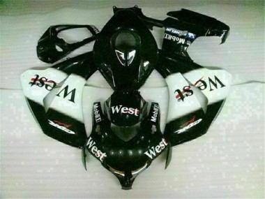 Cheapest 2008-2011 White Black West Honda CBR1000RR Motorbike Fairing Kits & Plastics Canada