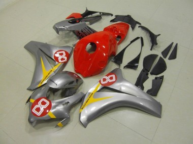 Cheapest 2008-2011 Silver Red 8 Honda CBR1000RR Motorbike Fairings Canada
