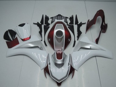 Cheapest 2008-2011 Red White and Silver Honda CBR1000RR Bike Fairing Canada