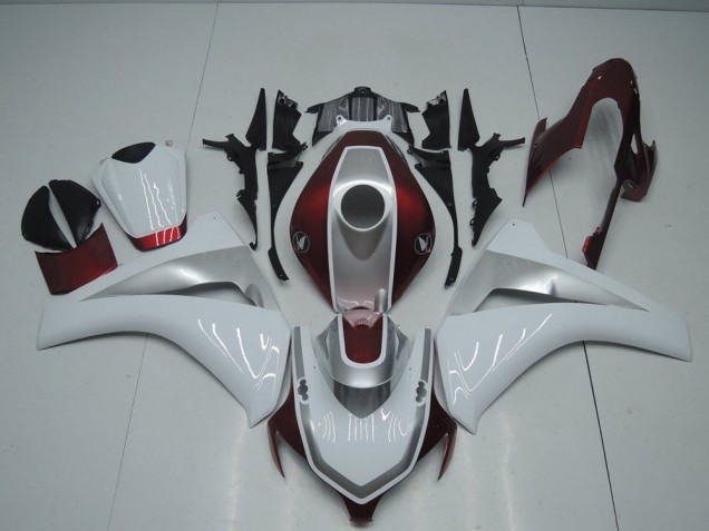 Cheapest 2008-2011 Red White and Silver Honda CBR1000RR Bike Fairing Canada