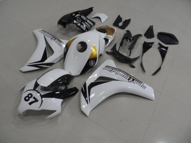 Cheapest 2008-2011 White and Black 87 Honda CBR1000RR Bike Fairings Canada