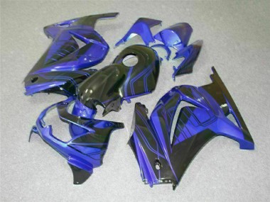 Cheapest 2008-2012 Black Blue Kawasaki EX250 Bike Fairing Kit Canada