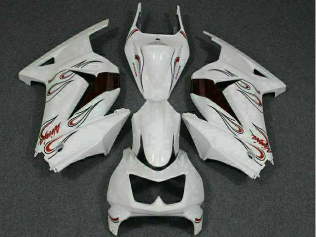 Cheapest 2008-2012 White Red Kawasaki EX250 Motorcylce Fairings Canada Cheapest 2008-2012 White Red Kawasaki EX250 Motorcylce Fairings Canada