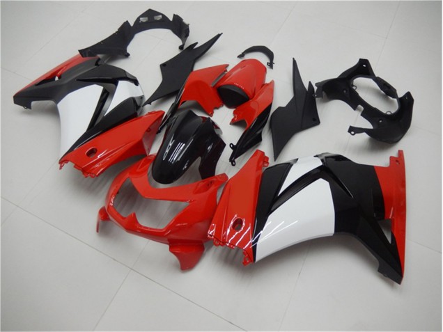 Cheapest 2008-2012 Red Black White Kawasaki EX250 Motorcycle Fairings Canada Cheapest 2008-2012 Red Black White Kawasaki EX250 Motorcycle Fairings Canada
