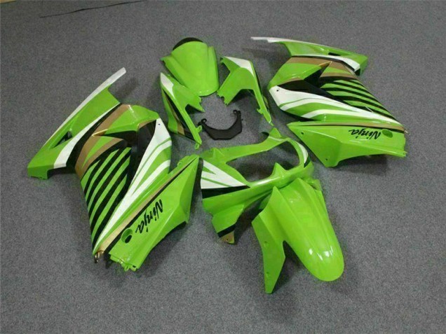 Cheapest 2008-2012 Green White Black Ninja Kawasaki EX250 Replacement Motorcycle Fairings Canada