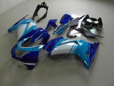 Cheapest 2008-2012 Light and Dark Blue Kawasaki ZX250R Bike Fairing Kit Canada