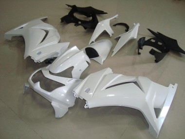 Cheapest 2008-2012 Pearl White Kawasaki ZX250R Motorcycle Fairings Kits Canada