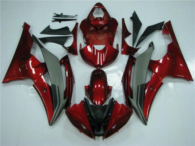 Cheapest 2008-2016 Red Grey Yamaha YZF R6 Motorcycle Fairings Kits Canada Cheapest 2008-2016 Red Grey Yamaha YZF R6 Motorcycle Fairings Kits Canada