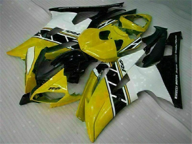 Cheapest 2008-2016 Yellow White Yamaha YZF R6 Motorcycle Replacement Fairings Canada