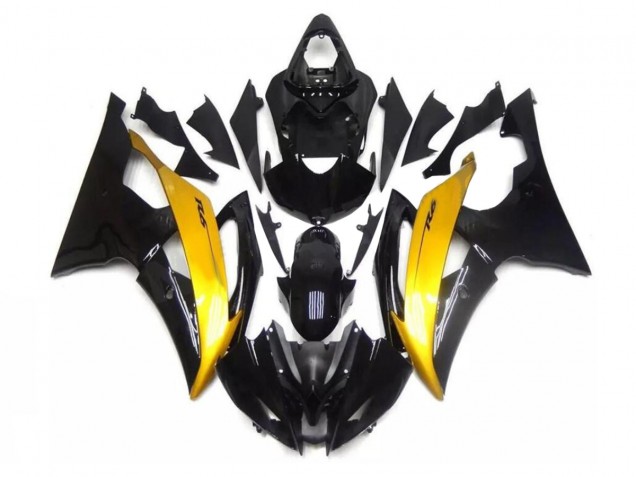 Cheapest 2008-2016 Black Gold Yamaha YZF R6 Motorcycle Fairing Kits Canada Cheapest 2008-2016 Black Gold Yamaha YZF R6 Motorcycle Fairing Kits Canada