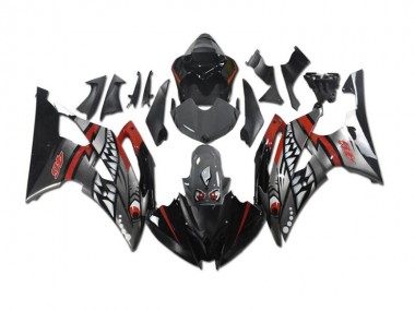 Cheapest 2008-2016 Grey Red Shark Yamaha YZF R6 Motorbike Fairing Canada