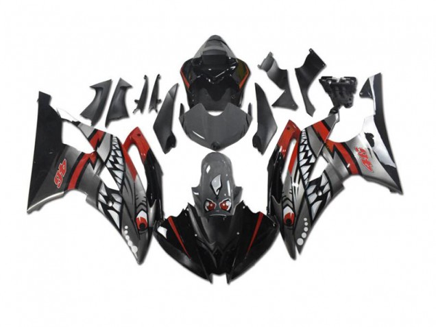 Cheapest 2008-2016 Grey Red Shark Yamaha YZF R6 Motorbike Fairing Canada