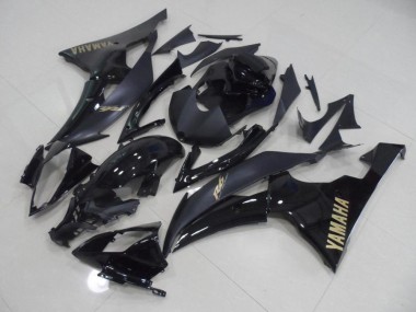 Cheapest 2008-2016 Black with Gold Sticker Yamaha YZF R6 Replacement Motorcycle Fairings Canada