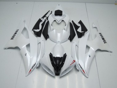 Cheapest 2008-2016 Pearl White and Red Sticker Yamaha YZF R6 Motorcycle Fairings Kits Canada