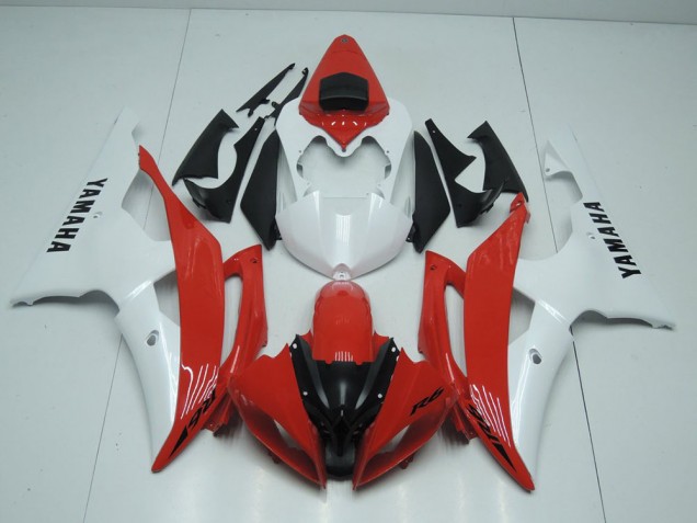 Cheapest 2008-2016 Red and Pearl White Yamaha YZF R6 Motorcycle Replacement Fairings Canada Cheapest 2008-2016 Red and Pearl White Yamaha YZF R6 Motorcycle Replacement Fairings Canada